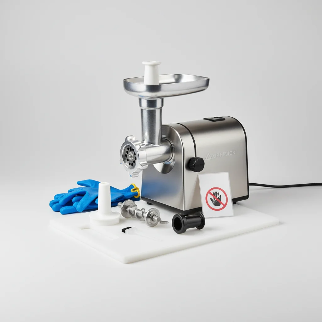 meat grinder safety